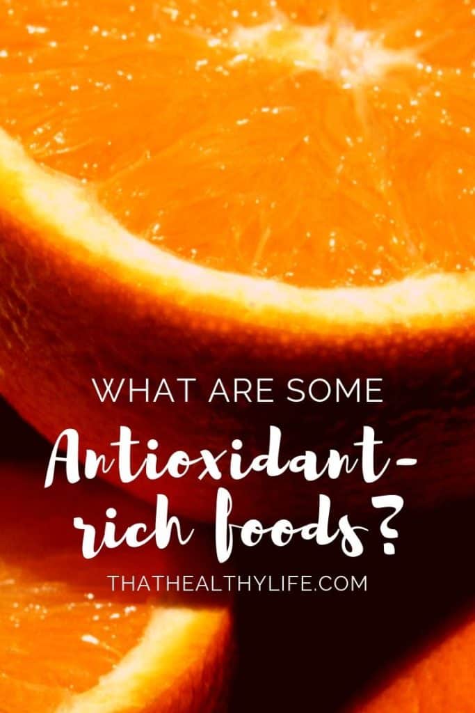 antioxidant foods pinterest image.